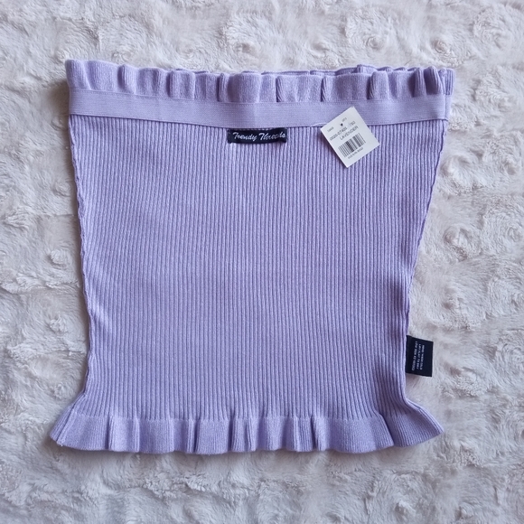 TRENDY THREADS Strapless Lavender Purple Tube Top - Picture 5 of 8